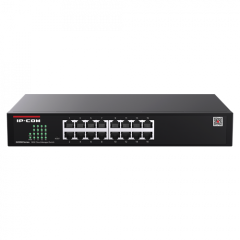 Retelistica - Switch 16 x RJ45 Gigabit, Cloud Management - IP-COM G2216D