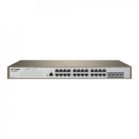Switch 24 porturi Gigabit, 4 porturi SFP Gigabit, 1 port RJ45 consola, Management, 1U - IP-COM PRO-S24 [1]