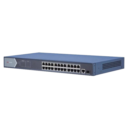 Switch-uri PoE - Switch 24 porturi PoE 1000Mbps, 1xRJ45 + 1xSFP Gigabit uplink - HIKVISION DS-3E0526P-E