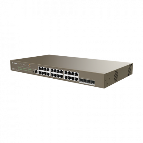 Switch 24 porturi PoE 1Gbps, 4 porturi SFP+ 10Gbps, L3 Cloud Management - IP-COM G5328XP-24-410W [2]