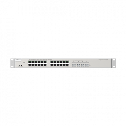 Retelistica - Switch 24 porturi PoE+, 4 porturi SFP+, Gigabit, L3 Cloud Management - Ruijie RG-NBS5200-24GT4XS-P