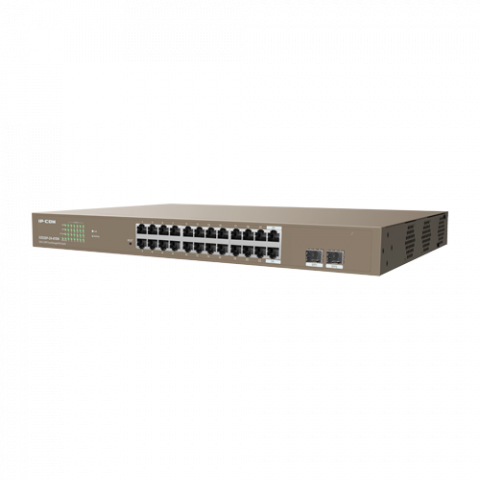 Retelistica - Switch 24 porturi PoE+ Gigabit, 2 porturi SFP Gigabit, Management, 370W, 1U - IP-COM G3326P-24-410W