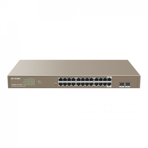 Switch 24 porturi PoE+ Gigabit, 2 porturi SFP Gigabit, Management, 370W, 1U - IP-COM G3326P-24-410W [1]
