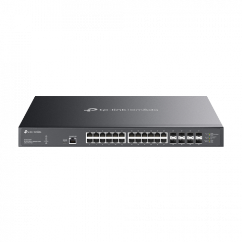 Switch-uri PoE - Switch 24 porturi PoE RJ45 10G, 8 porturi SFP+ 10G, L2 Management, 1U - TP-Link Omada SX3832MPP