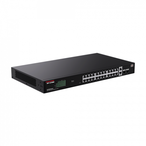 Switch 24 porturi PoE RJ45 Gigabit, 2 x RJ45 Gigabit, 2 x SFP Gigabit, Management, 1U - IP-COM G2228P-24-410W [2]
