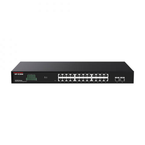Retelistica - Switch 24 porturi RJ45 Gigabit, 2 porturi SFP Gigabit, Cloud Management - IP-COM G2226F