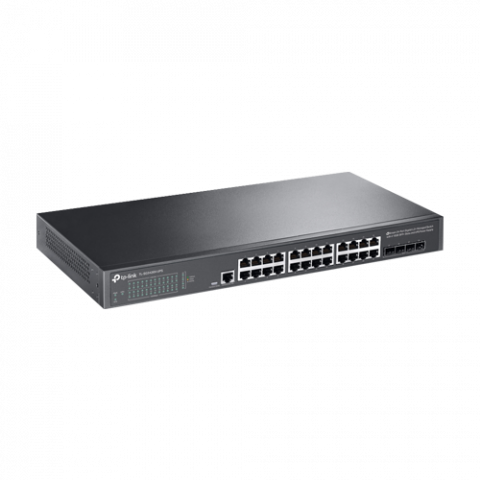 Switch 24 porturi RJ45 Gigabit, 4 x SFP+ 10G, Alimentare Baterie 12V, L2+ Management, 1U - TP-Link TL-SG3428X-UPS [2]