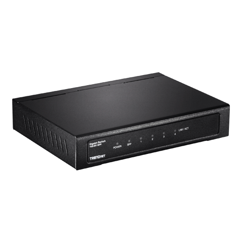 Switch-uri - Switch 4 porturi Gigabit , 1 slot SFP - TRENDnet TEG-S51SFP
