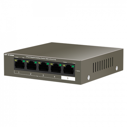 Switch 4 porturi Gigabit PoE, 1 port RJ45 Gigabit - IP-COM G1105P-4-63W [2]