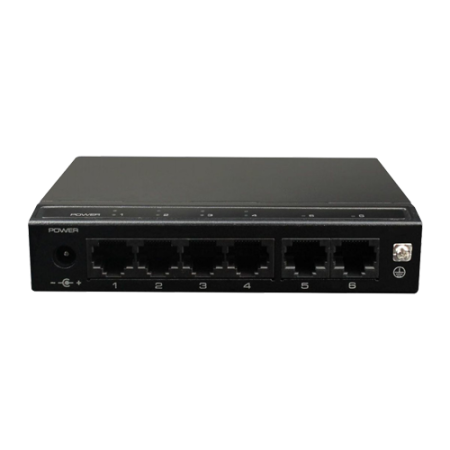 Switch-uri PoE - Switch 4 porturi PoE+, 2 porturi uplink - UTEPO SF6P-HM
