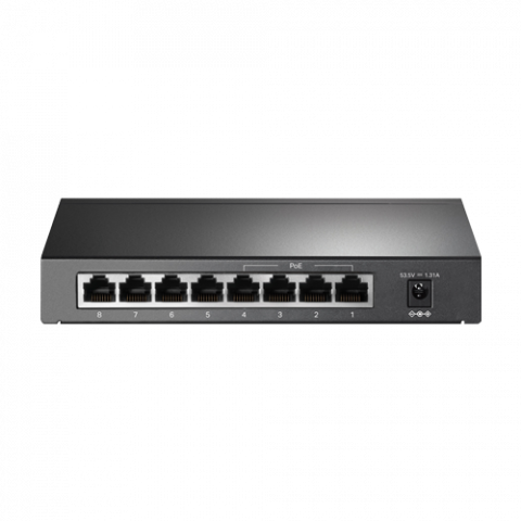 Switch 4 porturi RJ45 10/100 Mbps PoE, 4 x RJ45 10/100 Mbps, Buget PoE 66W, Unmanaged - TP-Link TL-SF1008P [1]