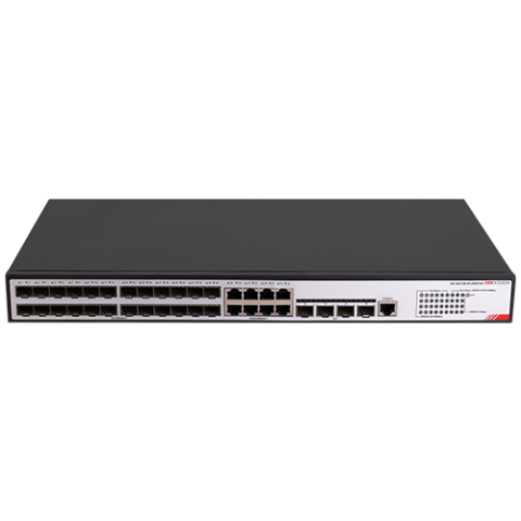 Retelistica - Switch 4 x SFP+ 10G, 24 x SFP 1G, 8 x RJ45 1G, L2+ Management, 1U - HIKVISION DS-3E2736-HI-24F8T4X