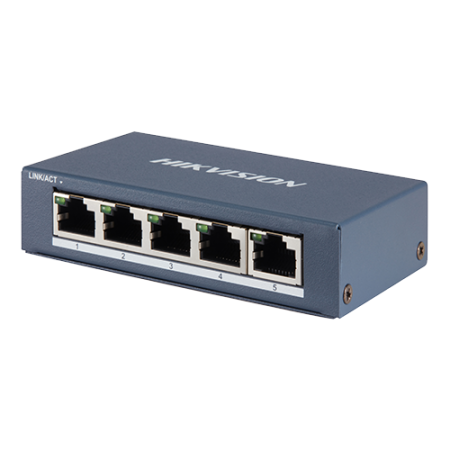 Switch-uri - Switch 5 porturi Gigabit - HIKVISION DS-3E0505-E