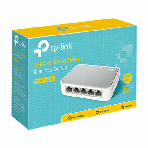 Switch 5 porturi RJ45 10/100 Mbps, Unmanaged - TP-Link TL-SF1005D [3]
