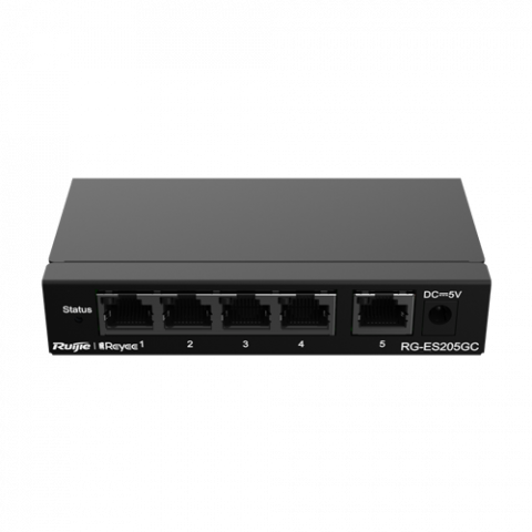 Switch-uri - Switch 5 porturi RJ45 Gigabit, L2 Cloud Management - Ruijie RG-ES205GC