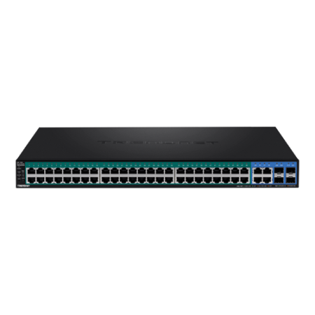 Switch 52 porturi Gigabit Web Smart, 48 x PoE+, 4 x Gigabit/SFP - TRENDnet TPE-5240WS [1]