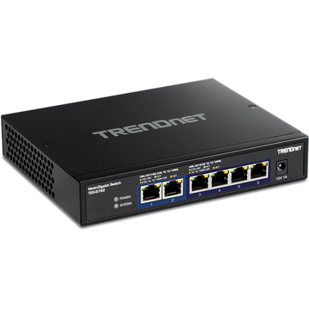 Retelistica - Switch 6 porturi, 4 x 2.5G si 2 x 10G , Fanless - TRENDnet TEG-S762