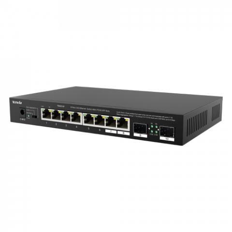Switch-uri - Switch 8 porturi 2.5 Gigabit, 2 porturi SFP 2.5 Gigabit - TENDA TND-TEM2010F