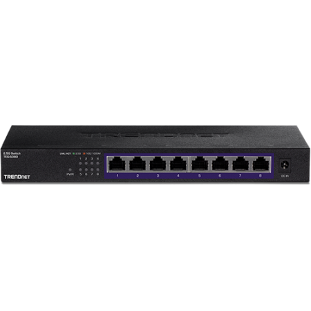 Retelistica - Switch 8 porturi 2.5G, Fanless - TRENDnet TEG-S380