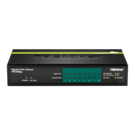 Switch 8 porturi Gigabit PoE/PoE+ 61W - TRENDnet TPE-TG82G [1]