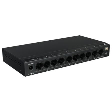 Switch-uri PoE - Switch 8 porturi PoE, 2 port uplink, 120W - UTEPO SF10P-FHM