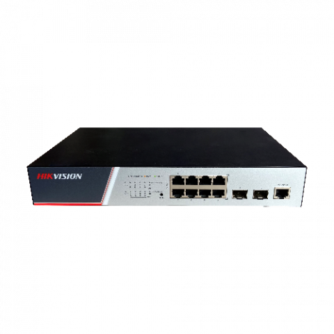 Switch-uri PoE - Switch 8 porturi PoE Gigabit, 2 porturi SFP Gigabit, Management - HIKVISION DS-3E2510P