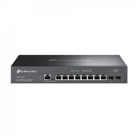 Switch-uri - Switch 8 porturi RJ45 2.5G, 2 x SFP+ 10G, L2+ Management, 1U - TP-Link Omada SG3210X-M2