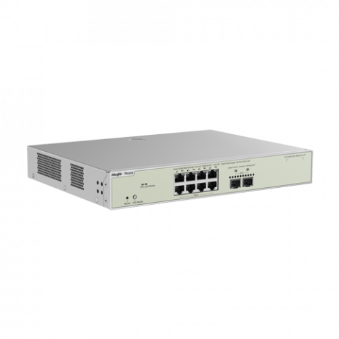 Switch 8 porturi RJ45 2.5G PoE++, 2 porturi SFP+ 10G, L3 Cloud Management - Ruijie RG-NBS5300-8MG2XS-UP [1]