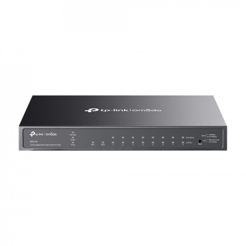 Retelistica - Switch 8 porturi RJ45 Gigabit PoE, 2 x SFP Gigabit, Buget PoE 61W, Management - TP-Link Omada SG2210P
