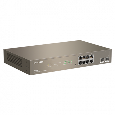 Switch 8 x RJ45 Gigabit, 2 x SFP Gigabit Uplink, Cloud Management - IP-COM G3310F [1]