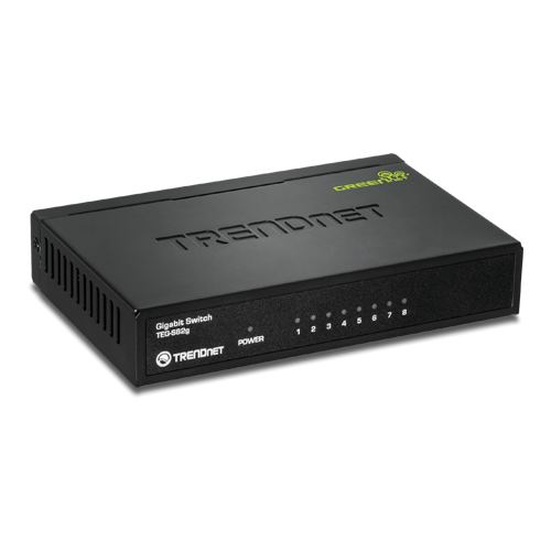 Switch-uri - Switch GREENnet 8 porturi Gigabit - TRENDnet TEG-S82G
