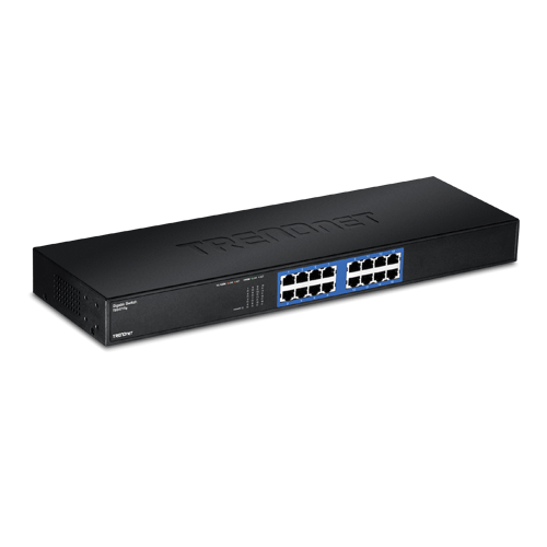 Switch-uri - Switch GREENnet rack mount 16 porturi Gigabit - TRENDnet TEG-S16G