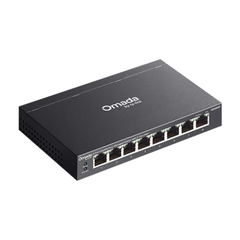 Switch L2, 8 x RJ45 1G PoE, Buget PoE 64W, Easy Managed - TP-Link Omada ES208GP [2]