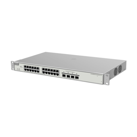 Retelistica - Switch L3, 24 x RJ45 1G PoE+, 4 x SFP+ 10G, Cloud Management - Ruijie Reyee RG-NBS5200-24GT4XS-P-V2