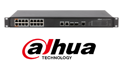 Retelistica - Switch PoE 16+4 porturi Dahua PFS4218-16ET-190