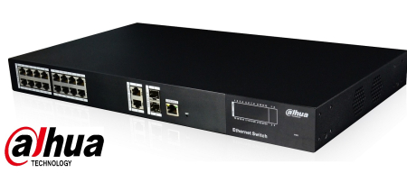 Retelistica - Switch PoE 16 porturi Dahua PFS4220-16P-250
