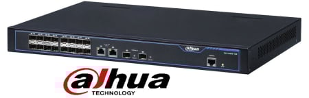 Retelistica - Switch PoE Fibra 16 porturi Dahua S3000-16X