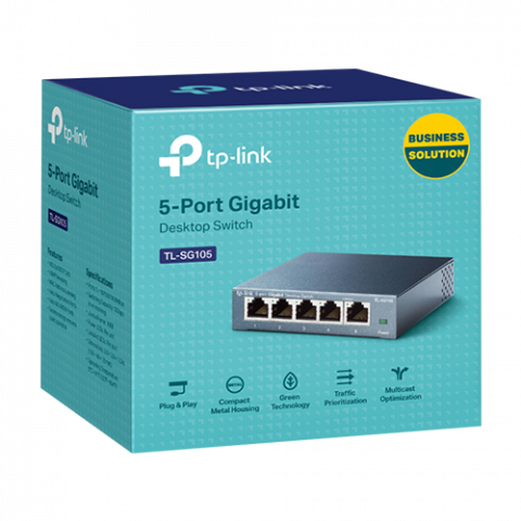 Switch TL-SG105, 5 porturi RJ45 Gigabit, Unmanaged - TP-Link TL-SG105 [2]