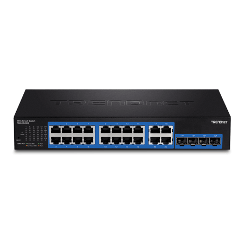 Switch Web Smart 16 porturi Gigabit, 4 porturi Gigabit RJ-45/SFP - TRENDnet TEG-204WS [1]