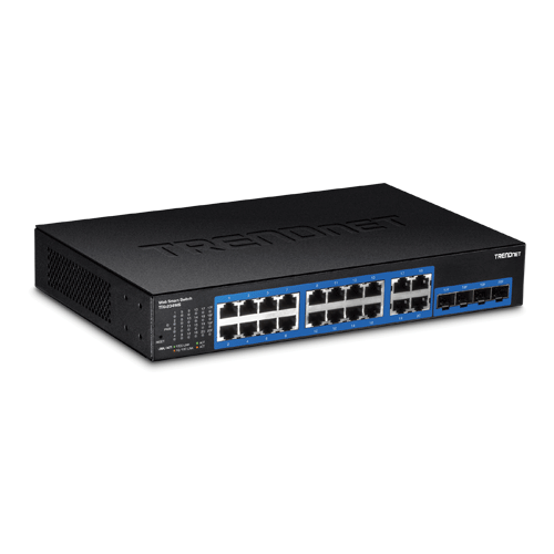 Switch-uri - Switch Web Smart 16 porturi Gigabit, 4 porturi Gigabit RJ-45/SFP - TRENDnet TEG-204WS