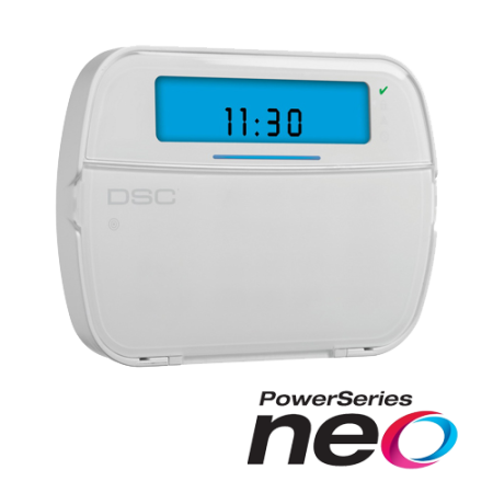 Tastaturi efractie - Tastatura LCD cu iconuri + modul wireless , cablata, 128 zone, SERIA NEO - DSC NEO-HS2ICON-RF