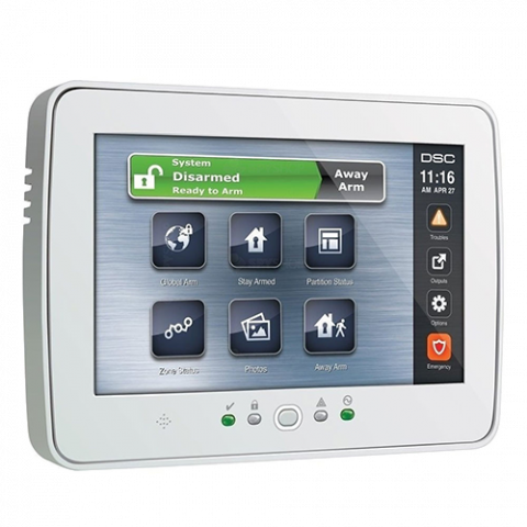 Tastaturi efractie - Tastatura touch screen color 7', 248 zone, alb, EN/RO, SERIA PRO - DSC HS2TCHPROEE1