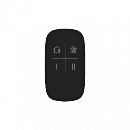 Emitatoare si receptoare radio - Telecomanda 4 butoane pentru AX PRO 868Mhz, Neagra - HIKVISION DS-PKF1-WE-Black