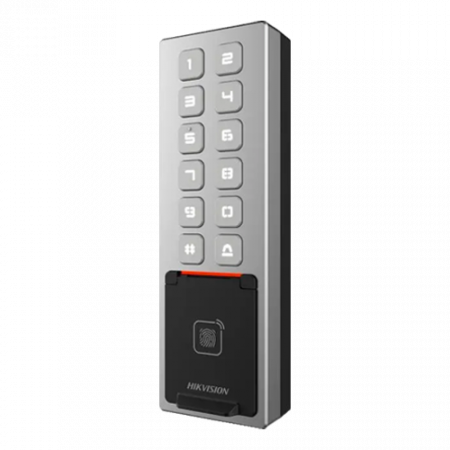 Control acces - Terminal control acces, PIN/Card M1/amprenta/bluetooth, Wiegand, Wi-Fi, RS485, Alarma, IK08 - HIKVISION DS-K1T805MBFWX