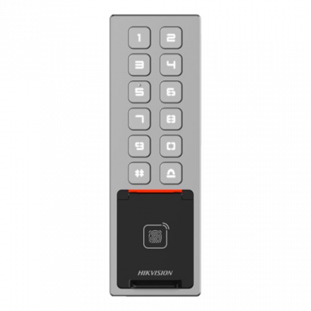 Terminal control acces, PIN/Card M1/amprenta/bluetooth, Wiegand, Wi-Fi, RS485, Alarma, IK08 - HIKVISION DS-K1T805MBFWX [1]