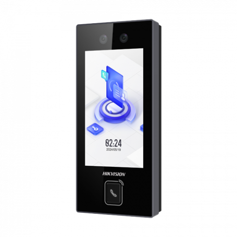 Terminale control acces Web Management - Terminal control acces recunoastere faciala, 4.5 inch touch screen, M1, WiFi, PoE - HIKVISION DS-K1T344MBWX-E1