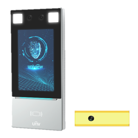 Solutii depistare febra - Terminal control acces recunoastere faciala + detectie temperatura - UNV OET-213H-BTS1