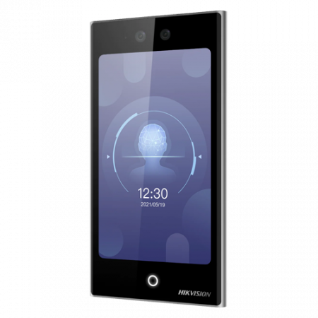 Terminal standalone TCP/IP de control acces cu recunoastere faciala, amprenta si Card- HIKVISION DS-K1T673DWX [1]