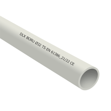 Tub PVC rigid si accesorii - Tub PVC rigid D16, 750N, Halogen free, 3m - DLX TRP-802-16