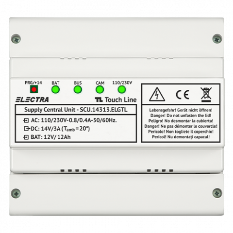 Surse de alimentare - Unitate centrala de alimentare 1 iesire pentru HOME + URBAN + EXPERT, G3 - ELECTRA SCU.14313.ELGTL